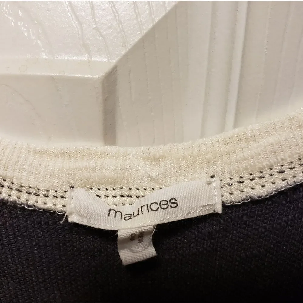 Maurices Colorblock Woven Stripe Top - Picture 7 of 11
